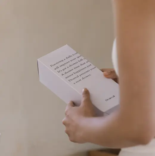 샤워기 1p 패키지(삼면접착+뚜껑) 삼면접착 박스 제작 사례